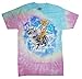 Tie Dye Kitty Cat with Ice Cream Cone Riding A Unicorn Cat Graphic Shirt