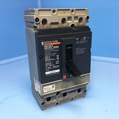 Merlin Gerin NSF150 N 150A Compact Circuit Breaker w/ 90 Amp Trip 600V NSF150N
