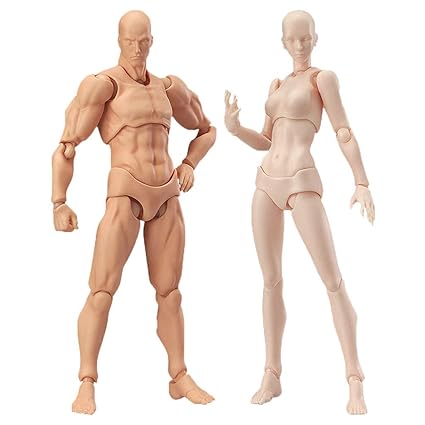 Drawing Figures For Artists Action Figure Model Human Mannequin Man And Woman Set With Accessories Kit For Sketching Painting Drawing Artist 2 Pcs Set Action Figure Model With Accessories Kit Amazon In Home Kitchen
