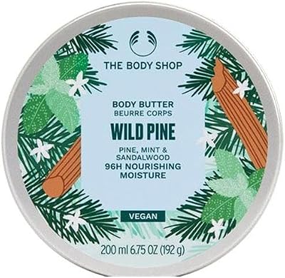 The Body Shop Wild Pine Body Butter 96 HR Dry Skin Moisture 200ml Pine