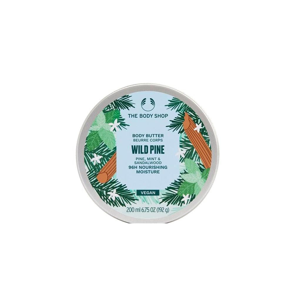 The Body Shop Wild PIne Body Butter dry Skin 96 HR Moisture Pine Sandalwood 200ml