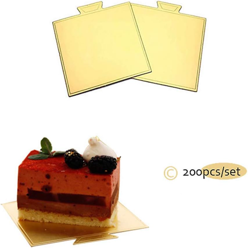 Assiettes A Gateau Cuisine Maison Isuperb 100pcs Presentoir A Gateaux En Carton Jetables Mini Cake Dore Jetable Plateau De Desserts Base Assiettes En Papier A Base Cake Board