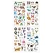 DECOWALL DW-1308 Alphabet ABC and Animals Kids Wall Stickers Wall Decals Peel and Stick Removable Wall Stickers for Kids Nursery Bedroom Living Room (Medium) d?cor