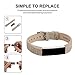 For Fitbit Alta Bands/Fitbit Alta HR Bands, Genuine Leather Replacement Bands for Fitbit Alta/Fitbit Alta HR Weave Gray