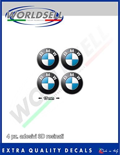 Adhesive resin 3D effect to key kit 4 pcs of 1.5 cm 'BMW X5 series1 series3 serie5 X3 X6 Z3 Z4''