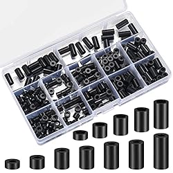 Nylon Spacers Set - 230PCS Black Standoffs Spacers