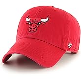 47 Brand NBA Unisex Basketball Team Color Home Primary Logo Clean Up Adjustable Cap Dad Hat Adult One Size Fits All