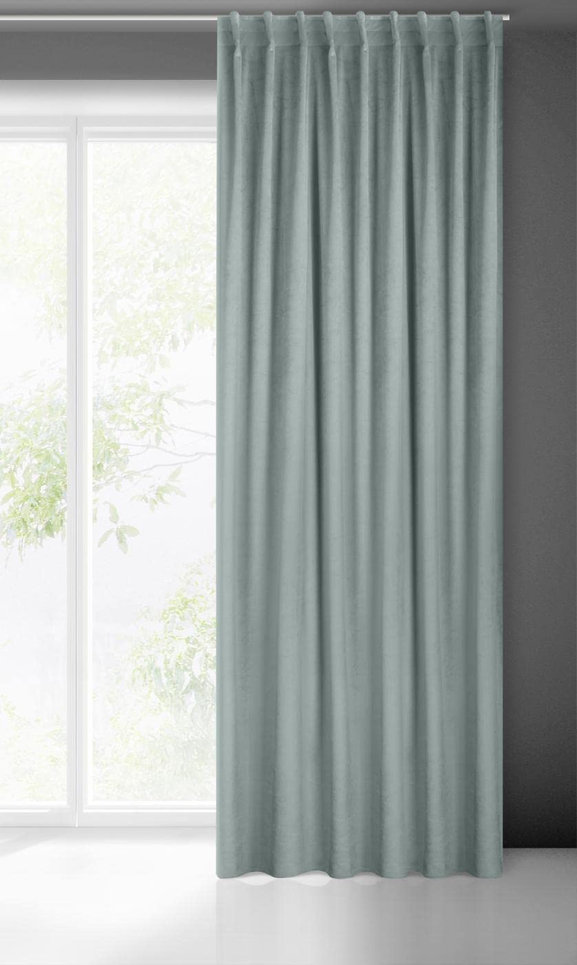 Eurofirany Madlen Velvet Curtain - Soft, Elegant, 200 g/m², Plain, Modern & Classic, Living Room & Bedroom, 140 x 300 cm