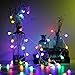 50 LED Ball String Lights with Flashing, 16.4ft/5m Waterproof String Light for Holiday Christmas Wedding Gardens Lawns Patios Indoor & Outdoor Decoration (Multicolor)