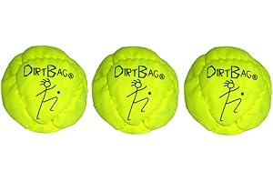 DIRTBAG Classic Footbag Hacky Sack 3 Pack, Handmade, Pro-Grade Durability, Original Design, Machine Washable