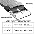 Yichan Woven Nylon Fabric Wrist Strap Replacement Band with Classic Square Stainless Steel Buckle for Apple Watch iWatch Series 1 / 2 / 3,Sport & Edition,42mm,Lightpink and Midnightblue
