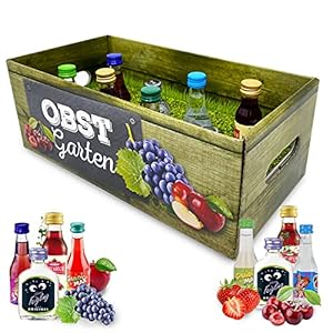 Likör-Obstgarten | witziges Geschenk mit Alkohol | 8x Frucht-Likör für Frauen und Männer | Kirsch, Pflaume u.v.m.