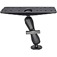 WINDFRD 1.5" Ball Fish Finder Mount for 9" to 12" Large Fishfinder, Marine Electronic Depth Finder Mount with C Size Ball, Compatible with Garmin, Lowrance, Humminbird and More
