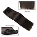 Real Remy Clip In Hair Extensions Dark Brown 12