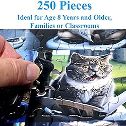 Think2Master Pooping Cats 250 Pieces Jigsaw Puzzle