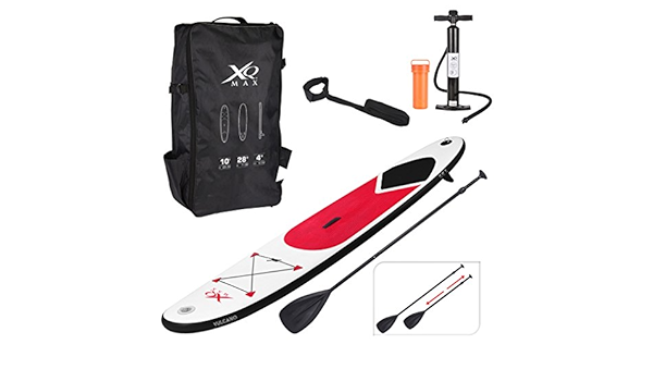 Tabla de paddle surf inflable de XQMax Sports, SUP con bomba de aire y bolsa