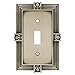 Franklin Brass 64464 Pineapple Single Toggle Switch Wall Plate/Switch Plate/Cover, Brushed Satin Pewter