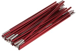 Aluminum Alloy 11 Sections 8.5/9.5/11mm Spare Replacement Tarp Awning Tent Poles for Outdoor Beach Camping Hiking Backpacking