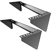 JINGCHENGMEI 2 Pack of 3U 125 lb Weight Capacity Heavy Duty 19 Inches Steel Vertical Patch Panel Mounting Bracket for Networking Equipment (2)