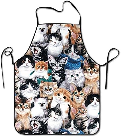 Cute Kitty Cat Baby Personalized Aprons Professional Bib Apron For Women Men Girl Kids Gifts Kitchen Decorations