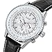 GuTe Classic Men's Pro Automatic Mechanical Watch White Dial Day/Date Luminous Hands