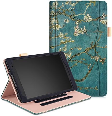 Lenovo Tab 4 PLUS 8 inch case - Multifunctional Cover Standing Case for Lenovo Tab4 8.0 with Multiple Viewing Angles (Apricot Flower)