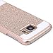 Galaxy S7 Case, Imikoko™ Rose Gold Luxury Hybrid Beauty Crystal Rhinestone with Gold Sparkle Glitter PC Hard Protective Diamond Case Cover for Samsung Galaxy S7 (Gold)