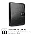 Cooper FolderTab [Padfolio Tablet Case with Notepad] for Apple iPad Mini / 2/3 / 4 | Business Executive Organizer Notebook Card Pockets (Black)