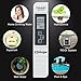 CSHope Water Tester, TDS EC & Temperature Meter Digital Water Quality Tester with LCD Backlight, 0-9999 ppm & ± 2% Accuracy -White
