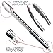 SANNO BBQ Grilling Tools Set Heavy Duty Extra Thick Stainless Steel Spatula, Fork, Tongs with Magnetic Meat Smoking and Temp Guide, Best for Barbecue & Grill (BBQ Tool Sets)