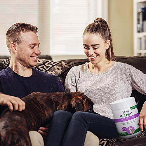 Vet's Best Clean Eye and Ear Professional Wipes for Dogs and Cats, Pack