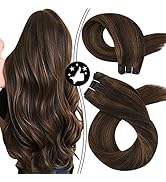 Moresoo Hair Weft Sew in Extensions 100% Natural Real Human Hair Weft Extensions #2 Darkest Brown...