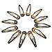Dofash Epoxy Snap Hair Clips Metal Grips 5cm/2in Tortoise Accessories 12Pcs (Epoxy Tortie)