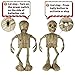 Sler Halloween Skeleton Decoration Dancing and Singing Indoor Animated Flashing Eyes for Halloween Decor Trick or Treat Event for Kids Haunted House Halloween Party Prop Decoration