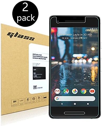 [2-Pack] Google Pixel 2 Screen Protector, Doulion [Tempered Glass] 9H Hardness, Ultra-clear,Anti-Fingerprint, Bubble Free