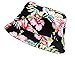 NYFASHION101 Fashionable Unisex Satin Lined Printed Pattern Cotton Bucket Hat