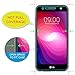 J&D Compatible for LG X Charge/LG X Power 2/LG Fiesta 2/LG Fiesta/LG V7 Glass Screen Protector (3-Pack), Not Full Coverage, Tempered Glass HD Clear Ballistic Glass Screen Protector