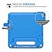MoKo Case Fit Apple 2018/2017 iPad 9.7 6th/5th Generation/iPad Air/iPad Air 2 - Kids Friendly Shock Proof Convertible Handle Light Weight Protective Stand Cover with Apple Pencil Holder, Blue