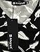 Allegra K Women's V Neck Long Sleeves Feather Print Mini Dress L Black