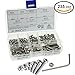 235PCS M3 304 Stainless Steel Button Hex Socket Head Cap Screws Bolts Nuts Assortment Kit