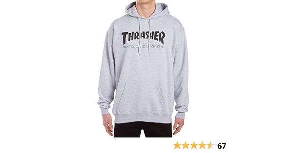 Amazon.com: Thrasher Skate Mag Sudadera - Gris : Ropa, Zapatos y Joyería
