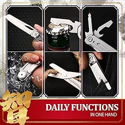 Pocket Knife with Clip, EDC Multitool Knife with