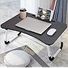 Laptop Bed Tray Table, Foldable Lap Desk Stand, Multifunction Lap Tablet with Slot and Cup Holder, Bed Tray Laptop Desk…