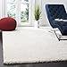 SAFAVIEH Milan Shag Collection Accent Rug - 3' x 5', Ivory, Solid Design, Non-Shedding & Easy Care, 2-inch Thick Ideal for High Traffic Areas in Entryway, Living Room, Bedroom (SG180-1212)