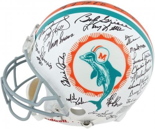 1972 dolphins signed helmet