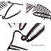 2pcs Women DIY Fast Styling Volume Insets Hair Clip Boost Comb French Twist Maker Fast Volume Twist Hair Boost Comb Hair Up Maker Tool Set (Dark brown)