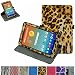 AT&T Trek HD Rotating Case,Mama Mouth 360 Degree Rotary Stand With Cute Lovely Pattern Cover For 8" AT&T Trek HD 8 inch 4G LTE Android Tablet (Not fit AT&T Trek 2 HD 8 2016),Leopard Brown