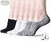 Womens No Show Socks with Antibacterial, Non Slip Flat Boat Line Low Cut Socks ( 6 Packs )