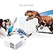 iRULU Video Projector Portable Multimedia LED Video Projector with VGA USB TV AV HDMI for Home Cinema Theater, Child Games - White
