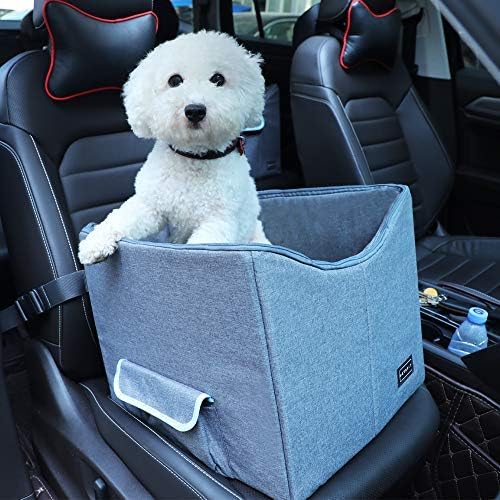Petsfit ペットドライブボックス 車用ペットシート 犬 猫用 車載用ソファー 折り畳み式 収納袋付き 飛び出し防止 水洗い可能 春夏秋冬